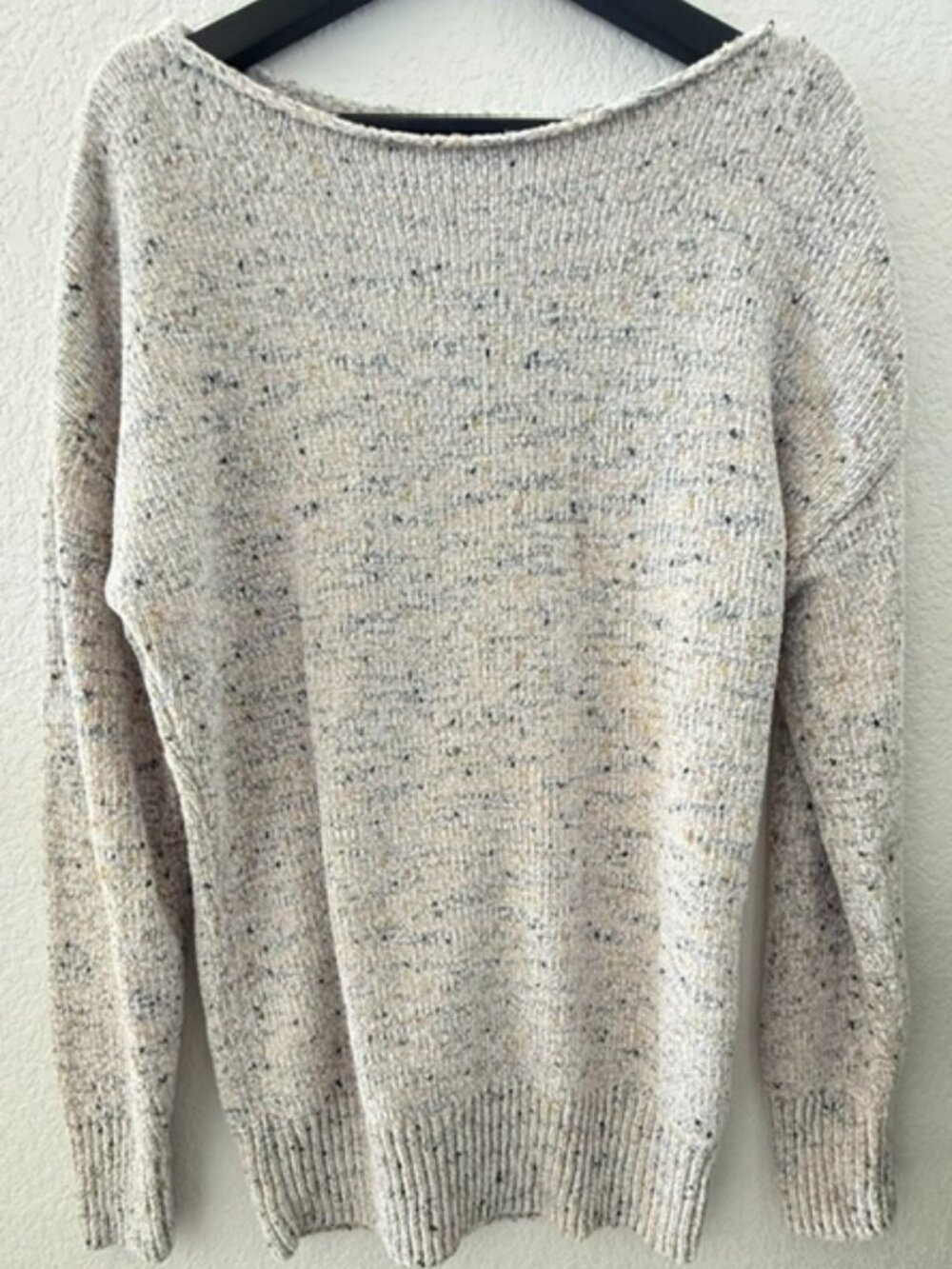 prAna Cypris Sweater - Oatmeal Boat Neck Sweater (Medium)